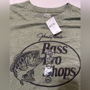 Bass Pro Shops Olive Graphic Tee XXL new